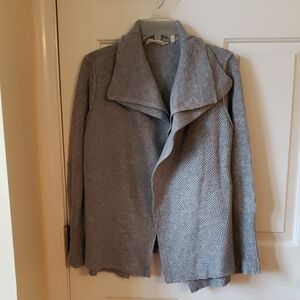 Soft Surroundings Gray Cardigan Sweater Size: PM